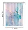 Modern Art Marble Gold Foil Bathroom Set Waterproof Anti Mold Shower Curtain