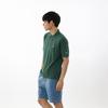 Champion Polo Short One Point Short Sleeve Polo Moss L Shirt, Sleeve, 100% Cotton, Embroidered, Logo, Shirt, Basic, C3-Z358Z, Men's, Green,