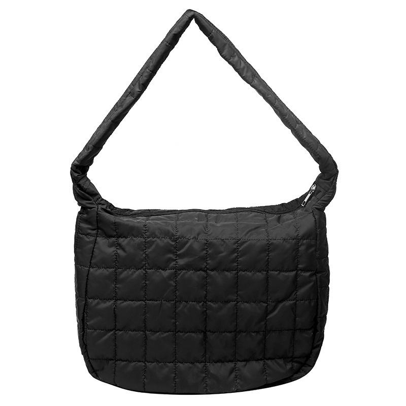 Nylon Tasche 2023 Neue frauen Tasche Handtasche Tote Herbst/Winter Neue Mode Raum Baumwolle Anzug Tasche Große Kapazität lingge Knödel Tasche