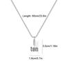 Elegant Grand Fade-Resistant 2.5 Square Pearl Stainless Steel Cross Necklace with Hand-Polished Mirror Finish