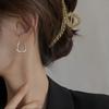 Korean Minimalist Geometric Twisted Square Earrings - Versatile Light Luxury Jewelry