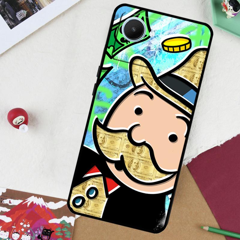 Monopolys Money Dollars For Realme GT 7 Pro GT 6 5 6T 10 11 12 13 14 Pro Plus C61 C53 C51 C21Y C25S C75 C55 C67 Case