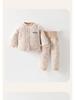 150g Quilted Cotton Baby Warm Underwear Set - High Waist Belly Protection for Boys & Girls, Autumn/Winter Homewear.