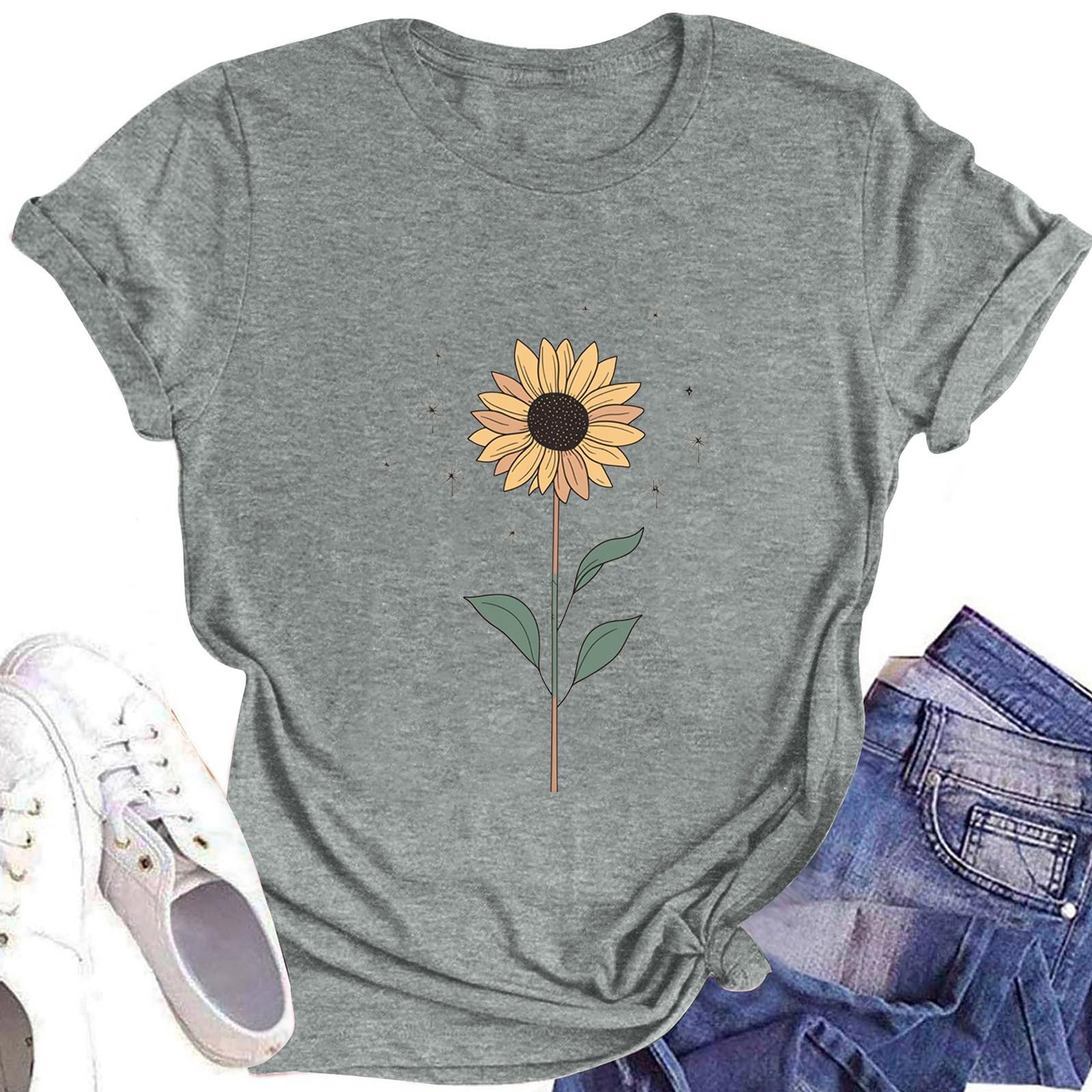 

Женская футболка с круглым вырезом и короткими рукавами L