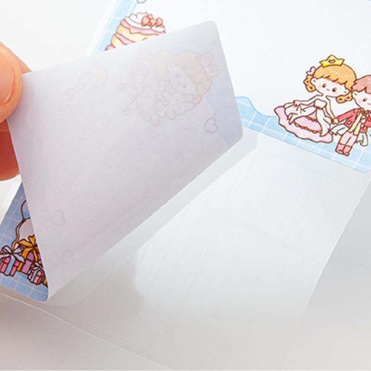 70 Sheets Pull Out Adhesive Notes Pad Small Notepads Cartoon Notes Paper Reminders on Fridges Book Calendar Notebook