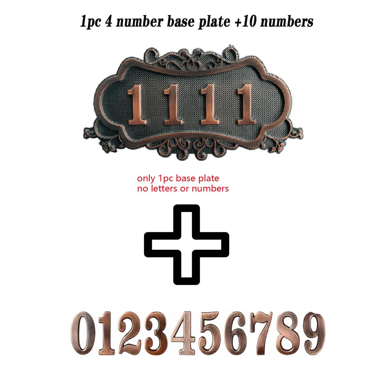 

1 компл., номер дома из античной бронзы, номер виллы, трехмерный номер дома из имитации металла, домашний декор, декор сцены, декор тематической вечеринки