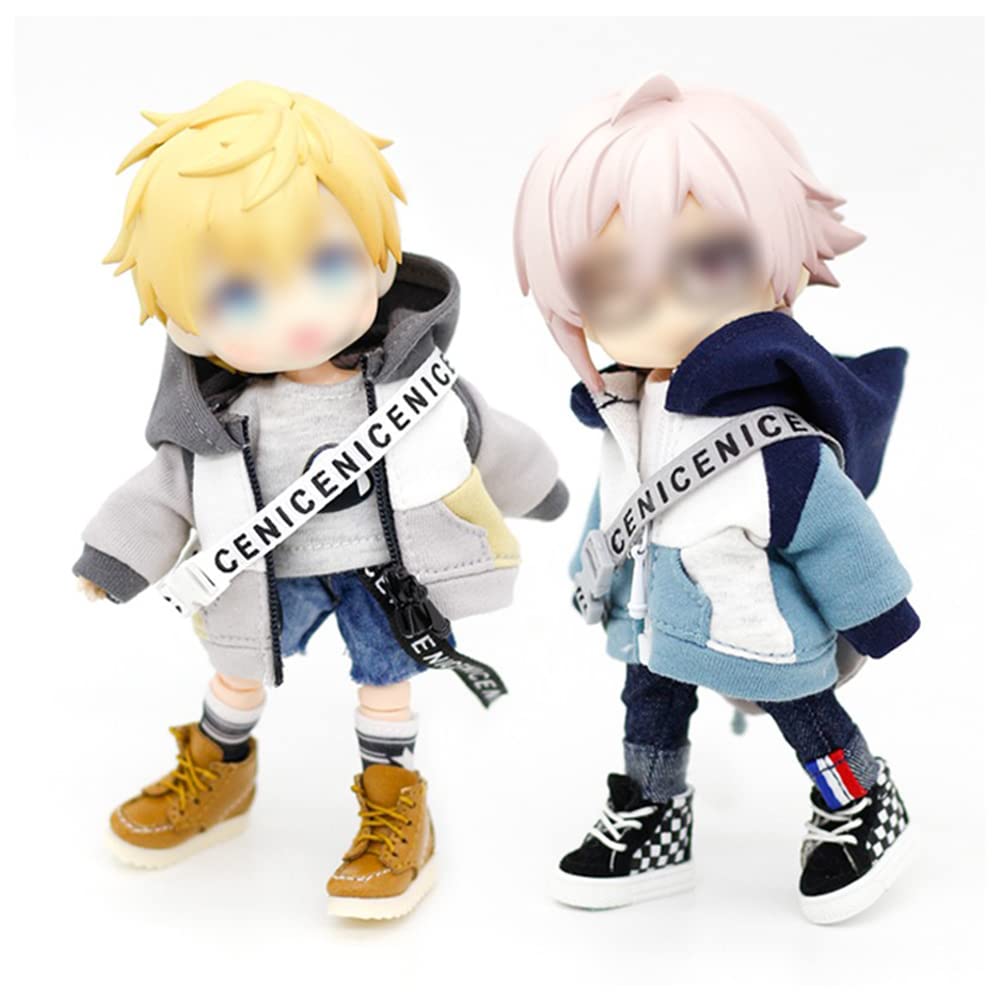 HIGHAWK Obitsu 11 OB11 Taille Tenue Obitsu Poupée 11 Vêtements Parka GSC Vêtements de Poupée Manteau P9 Vêtements de Poupée Lâche 11cm Poupée Obitsu Corps 1/12bjd (Parker