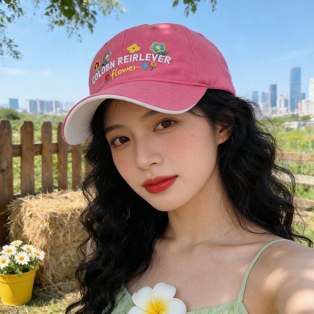 Cotton Peaked Cap Hip Hop Sun Hat Casual Streetwear Hats For Women Girls