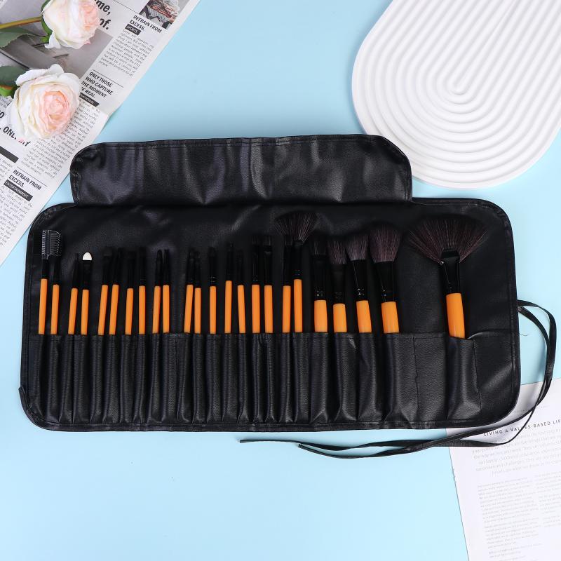 24Pcs Makeup Brush Sets Professional Cosmetics Brushes Eyebrow Powder Foundation Shadows Pinceaux Make Up Tools With Storage Bag