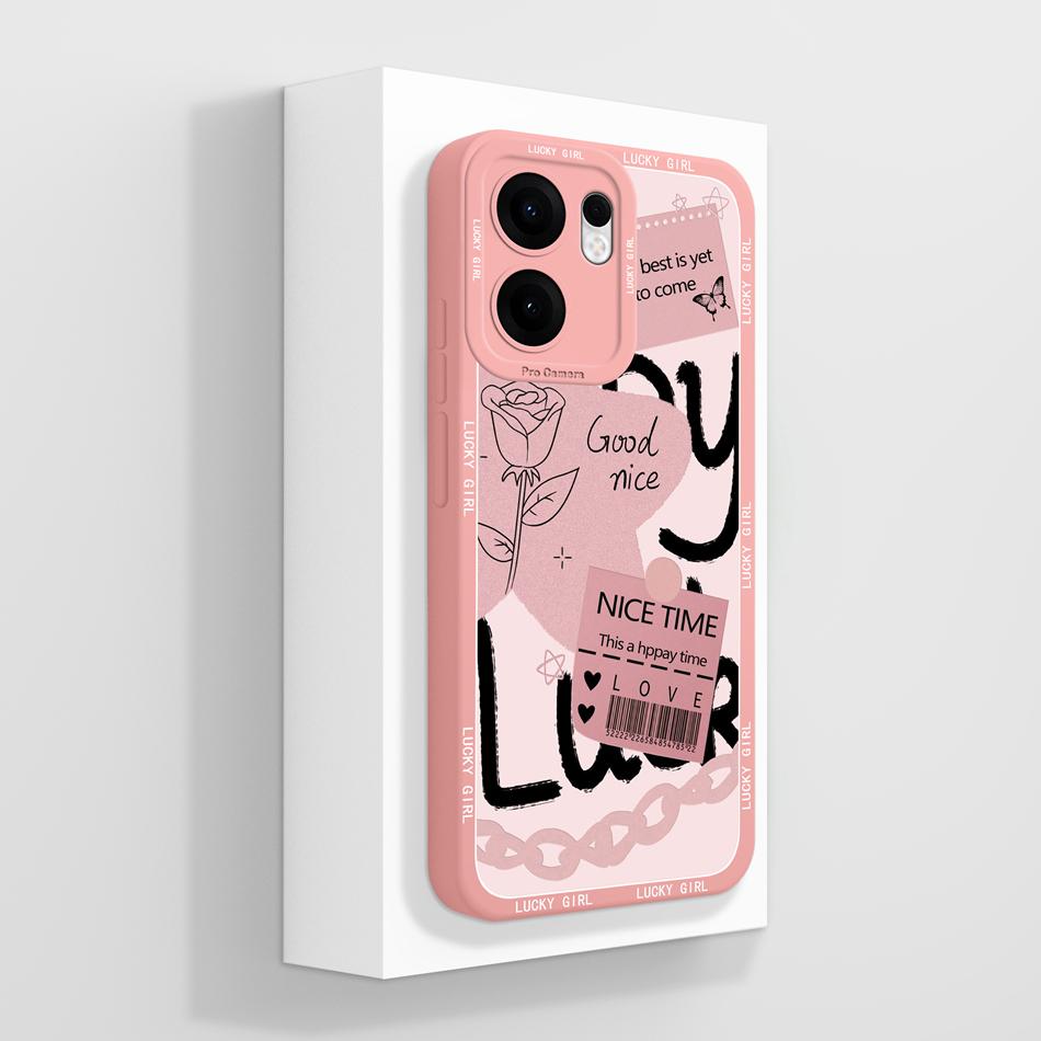 For Oppo Reno 13F Case Cute Panda Funda Soft Liquid Silicone High Quality Back Cover For Oppo Reno 13 F Reno13F 4G 5G Phone Case