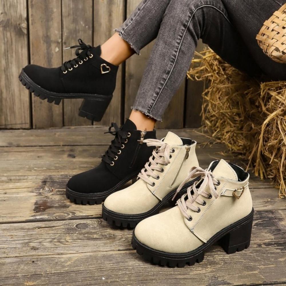 Fashion Women 2024 New Spring Winter Trend Outdoor Comfortable Boots Women Casual Designer Fashion Lace-up Outdoor Boots Shoes for Women