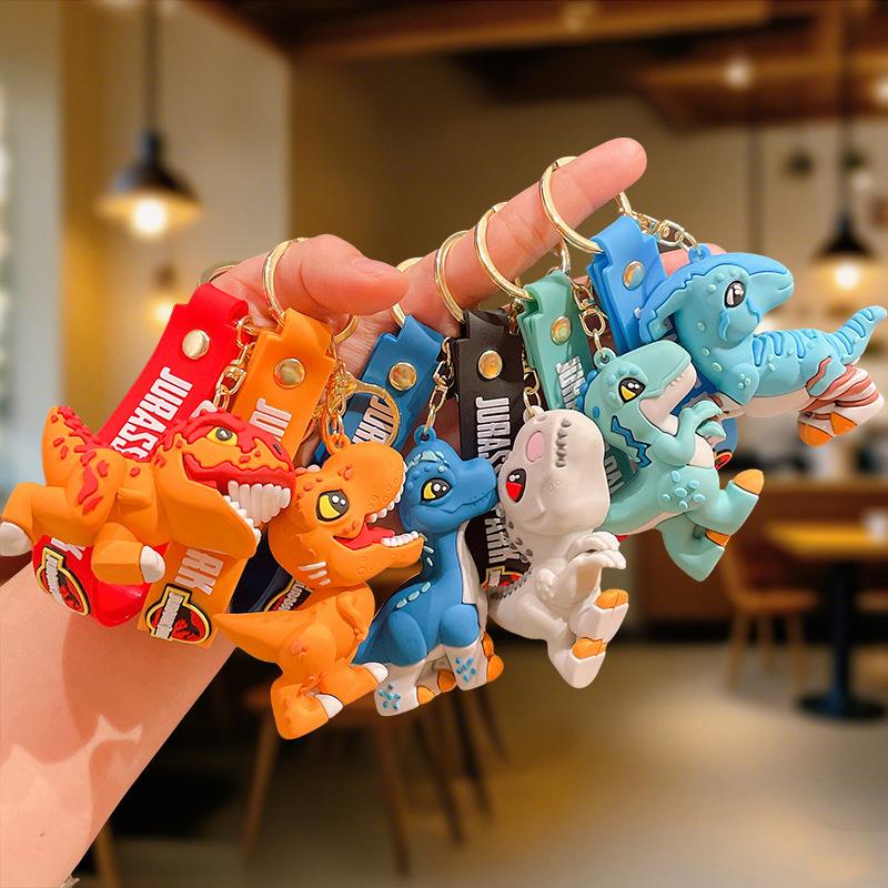Dinosaurier Schlüsselanhänger Anhänger Tyrannosaurus Rex Triceratops Cartoon Puppe Auto Schlüsselanhänger Kleines Geschenk