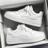 Men's Summer Breathable White Sneakers: Trendy Korean Style, All-Match, Thick-Soled Casual Sports Shoes