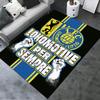 2025 Neuer Lokomotive Leipzig Teppich für Wohnzimmer Schlafzimmer Zuhause Sofadekoration, Kinderspiel Rutschfeste Fußmatte 71
