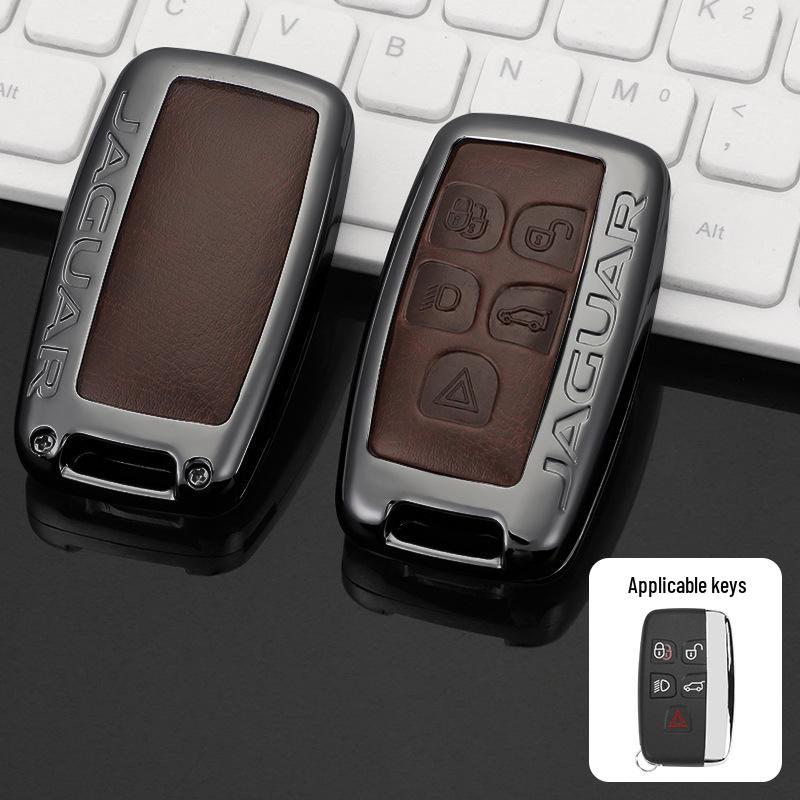Jaguar Key Case: Compatible with XEL, XFL, F-Pace, XJL, XF, XE, F-Type 2022 Models – Luxury Shell Buckle Bag