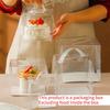 Hochtransparente integrierte Hand-Kuchenbox, Mehrere Spezifikationen optional, Puffpapier-Muffin-Verpackungsbox, Ausgebackene Dessert-Präsentations-Geschenkbox