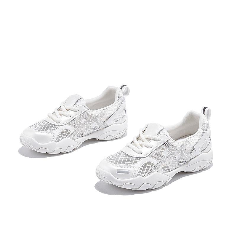 

Casual Shoes Summer New Women s 2026 Fashion Versatile Casual Women s Shoes Thick soled Sports Forrest Gump Shoes for Women 35 белый