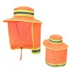 Reflective Safety Hat Sun Hat High Visibility Bucket Hat With Neck Flap Large Cooling Ranger Hat Reflective Bucket Cap