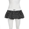 Casual Polka Dot Bud Skirts Fashion Contrast Color Gentle Sweet Mini Skirts For Girls Cute Elastic Waist Bottoms Spring