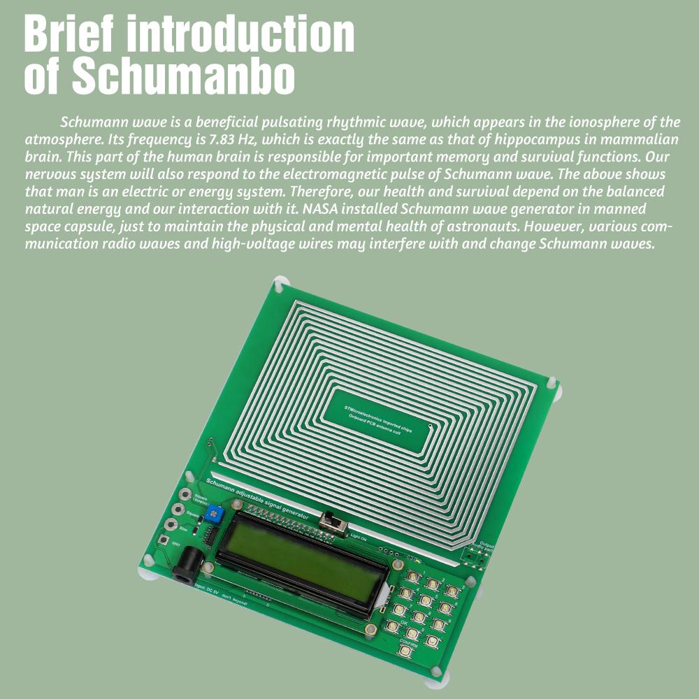 Imported Chip Schumann Wave Generator-Adjustable Frequency 7.83Hz~30KHz Sleep Aid Relaxation Device