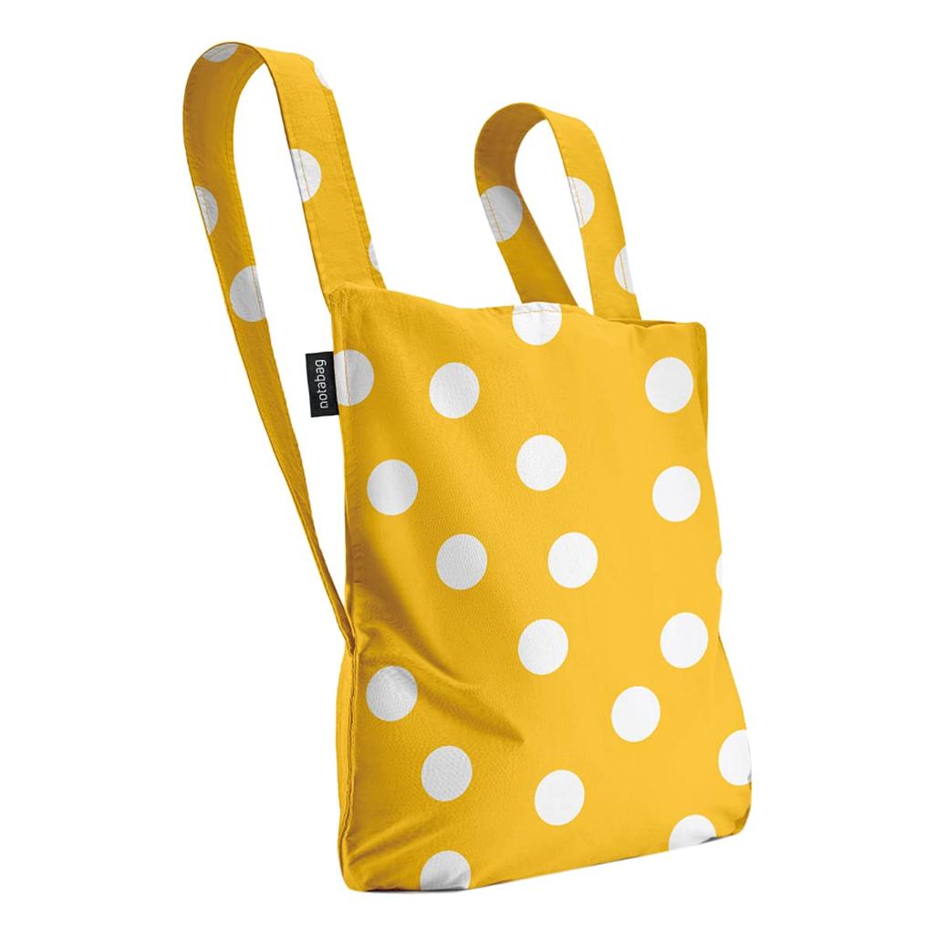 Notabag Eco Bag Backpack BAG BACKPACK NTB002 Notabag Foldable Compact Tote Bag Golden Dots &