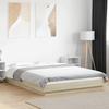 VidaXL Bed Frames Sonoma Oak 135x190 Cm Engineered Wood, Bedroom Furniture, Slatted Base, Pallet Bed, Bed, 3281226