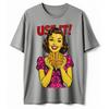 Use It Brain Smart Woman T-Shirt Funny Retro Pop Art Comic Style Sarcastic Tee