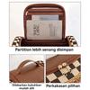 PU Leather Checkerboard Makeup Bag Hamburger Hamburger Travel Wash Bag  Outdoor