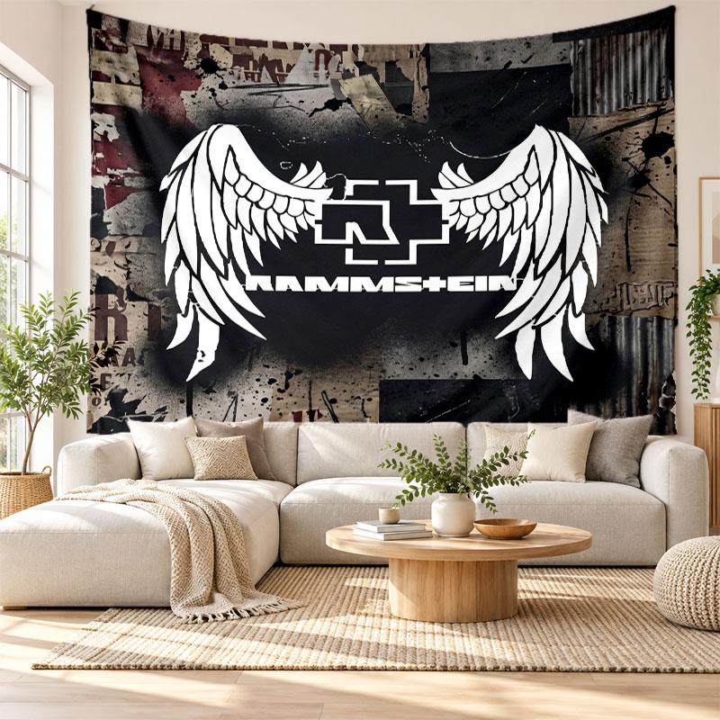 Rammstein Wall Tapestry, Soft Fabric Wall Hanging, Decorative Backdrop For Bedroom Home Wall Art