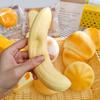 1/2/3/4 Peças Banana de Alívio de Estresse para Apertar Portátil de Viagem Banana Descascada Brinquedo Sensorial Bola Macia Anti-Ansiedade Brinquedo de Apertar Fruta Fidget