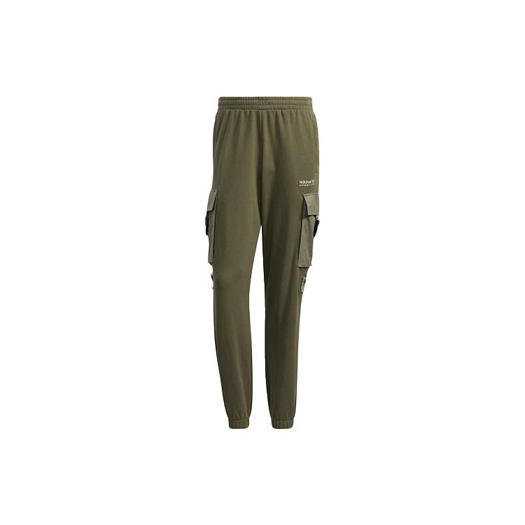 Мужские вязаные спортивные штаны Adidas Originals Зеленые Умеренные Карго HC0369 M