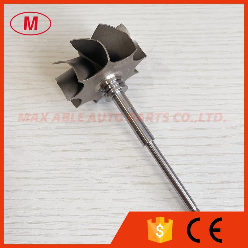 GTB25 51/53mm 9 Blades Journal Bearing Turbine Wheel&shaft /turbine Shaft&wheel