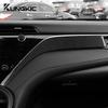 Real Soft Carbon Fiber For Toyota Camry XV70 2018      2024 LHD RHD Car Passenger trument Panel Sticker