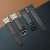 Luxury Leather Band for Apple Watch Ultra 2 49mm Men Watchband Strap Correa Bracelet for IWatch 10 46mm 9 7 8 6 5 4 Se 45mm 44mm