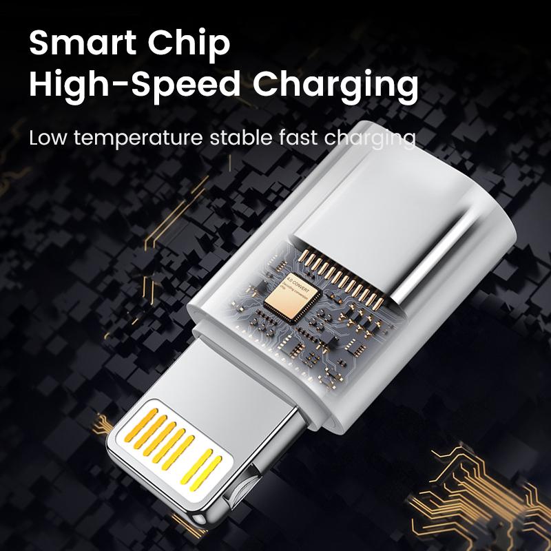 NNBILI USB C To Lightning Adapter For iOS Male To Type C Female Converter for iPhone 14 13 PC Macbook Fast Charging Adapter