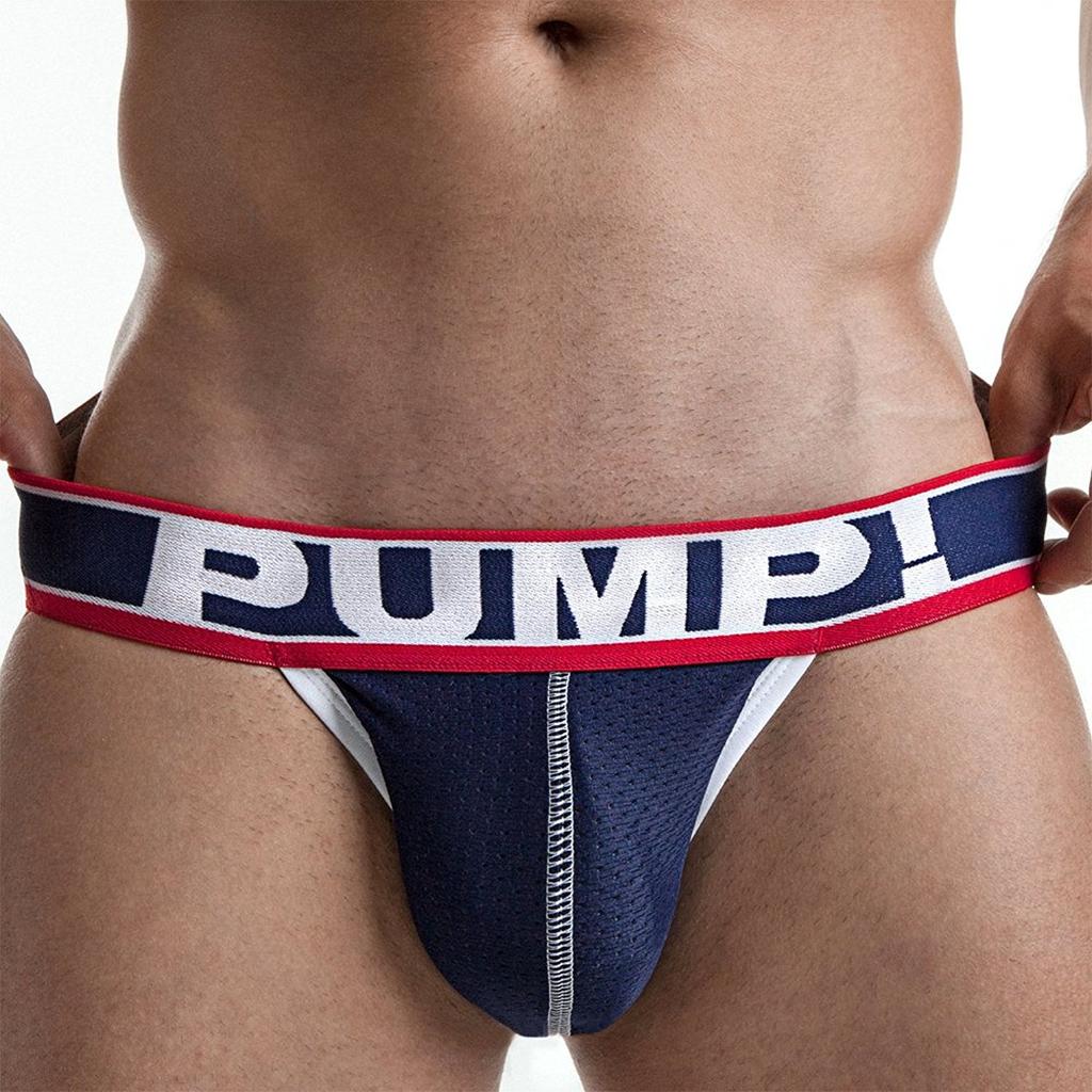 Underwear Pump Jock Strap MICRO MESH JOCK STRAP Butt Crack Supporter Underwear J10 [Pump!] Men's (L, BigLeague)