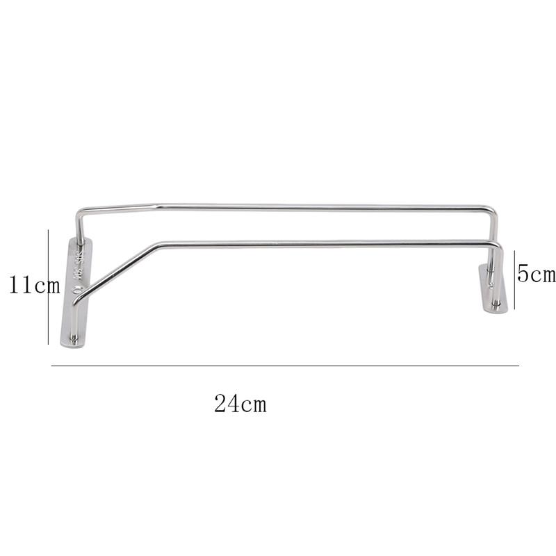 Red Wine Glass Goblets Hanger Racks Stainless Steel Shelving Organizer Upside Down Stemware Home Bar Pub Holders 2024 New