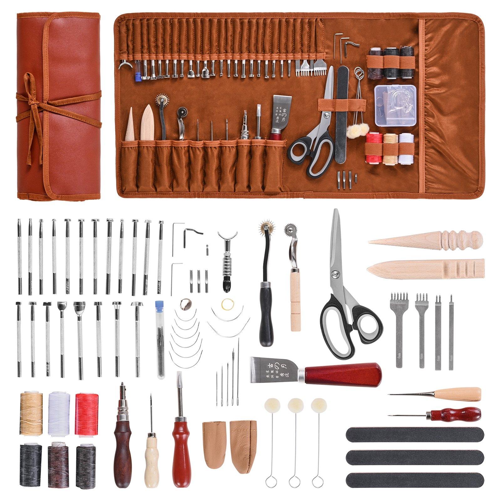 VEVOR Leather Working Tools Kit, 72