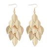 Lightweight Zinc Alloy Dangle Leaf Earrings For Women Elegant Tassels Designs Hypoallergenically Jewelry Accessories