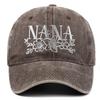 Nana Embroidered Washed Baseball Cap: Versatile, Stylish, Adjustable Sun Protection Dad Hat