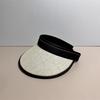 New straw empty top hat summer fashion sunshade empty top straw hat anti-ultraviolet breathable windproof straw hat women