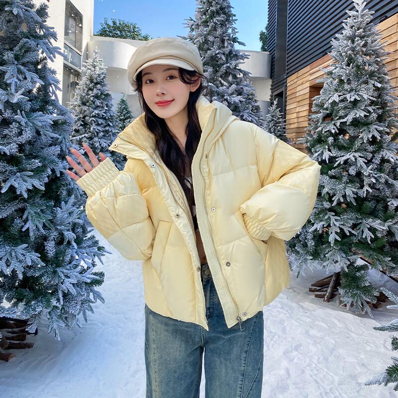 

Женский пуховик Raphenny с капюшоном и плиссировкой MR007 L