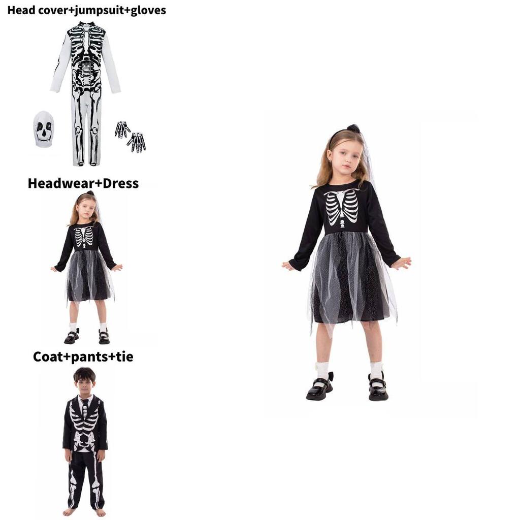 Halloween Skelett Kinder Cosplay Kostüm Für Bühnenauftritt Und Party