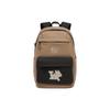 Li Ning Wade Series Fashion Casual Large Capacity Polyurethane Backpack Unisex Backpack Light-Brown Black ABST347-2
