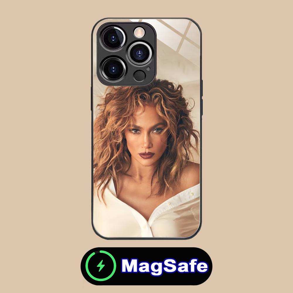Jennifer Lopez Mobile Cell Phone Case for iPhone 17 16 15 14 13 12 11 Air Pro Max Plus Mini MagSafe Glass Colorful Cover Pretty