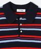 MOONSUN Mj S2 02 M.C Unisex, Stripe Wool Collar Knit / Lolli-Pop