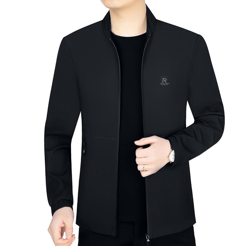2026 Spring Men's Fashionable Business Casual Jacket - Lightweight, Short Style for Young and Middle-Aged.