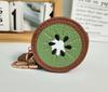 Fresh Style Leather Fruit Coin Purse Keychain Charm