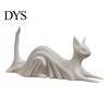 Solid Structure Desk Ornament 3D Printed Cat Ghost Buddy, Cute Halloween Kitty Figurine for Small Bookshelf Display Statues Office Shelf, Spooky