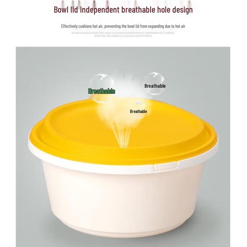 ZLIII Disposable Plastic Round Bowls with Lids